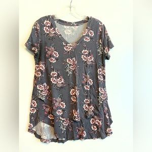 Latched Mama - breastfeeding t-shirt M purple